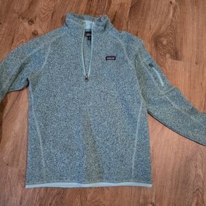 Patagonia Teal Quarter-Zip Fleece